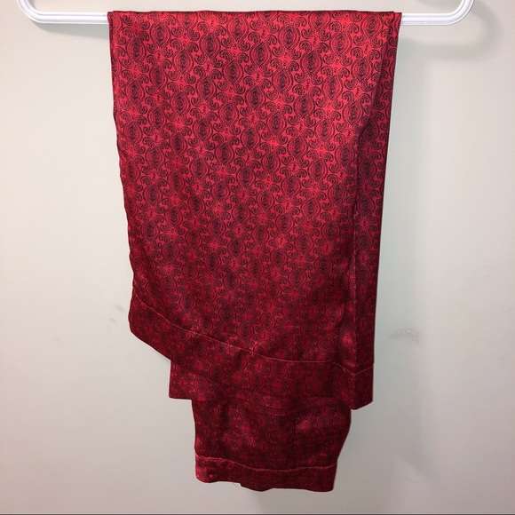 Urban Outfitters Red Patterned Silky Pants - Picture 3 of 4